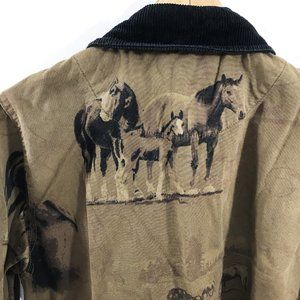 Western Jacket Horse Print Barn Coat